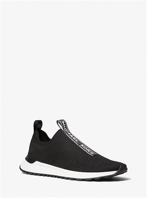 michael kors mens miles stretch knit slip-on sneaker